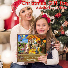 Advent Calendar Christmas Jigsaw Puzzles 1000 Pieces Xmas Countdown Gift