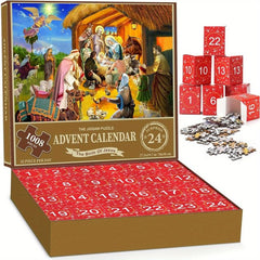 Advent Calendar Christmas Jigsaw Puzzles 1000 Pieces Xmas Countdown Gift