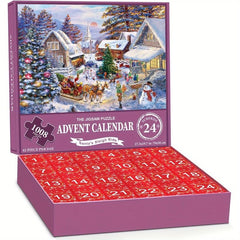 Advent Calendar Christmas Jigsaw Puzzle 1000 Pieces Gift