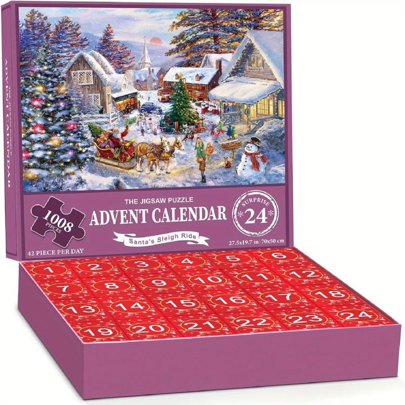 Advent Calendar Christmas Jigsaw Puzzle 1000 Pieces Gift