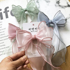 10m Solid Organza Ribbon Wavy Edge Ribbon For Bouquet Packaging