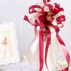 6pcs Wedding Pull Flower Car Room Decoration Supplies Gift Basket