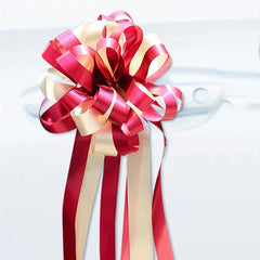 6pcs Wedding Pull Flower Car Room Decoration Supplies Gift Basket