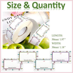 Gift Packaging Blank Labels 500pcs Writable Stickers