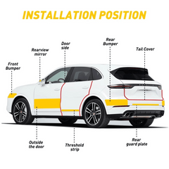 Car Door Sill Anti stepping Sticker Roll