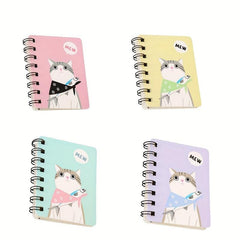 Cat Mini Notebook A7 Coil Book Portable Pocket Notebook