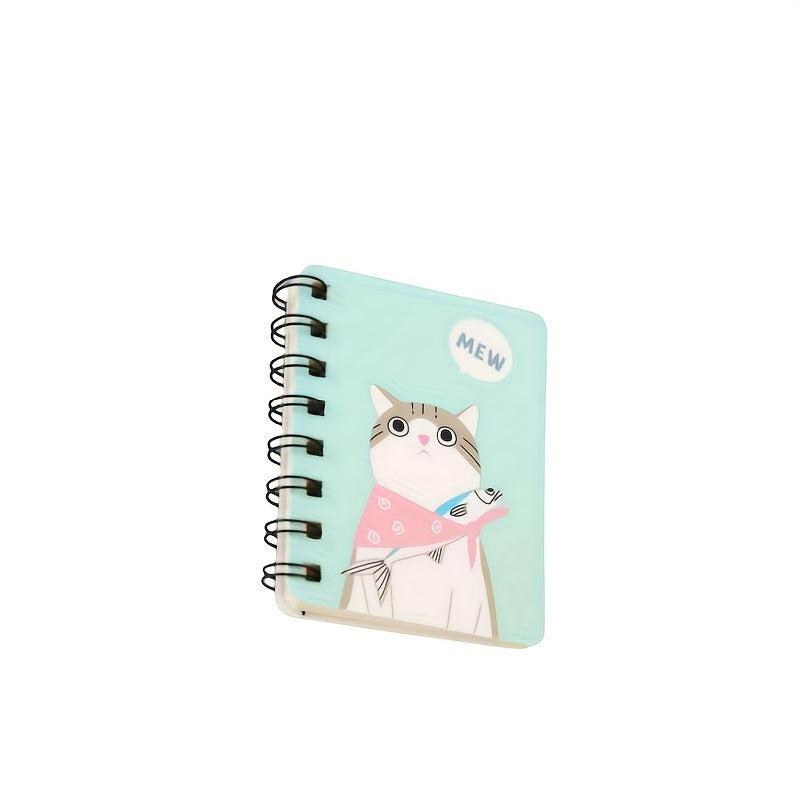 Cat Mini Notebook A7 Coil Book Portable Pocket Notebook