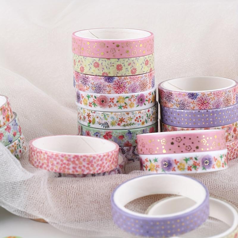 10pcs Hot Stamping Cartoon Tape Set - Washi Tape for Scrapbooking Decor
