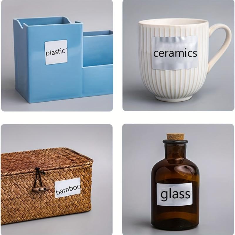 Waterproof Reusable Label Stickers for Mason Jars, Parties, Craft Rooms