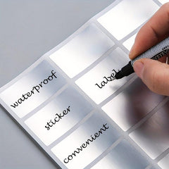 Waterproof Reusable Label Stickers for Mason Jars, Parties, Craft Rooms