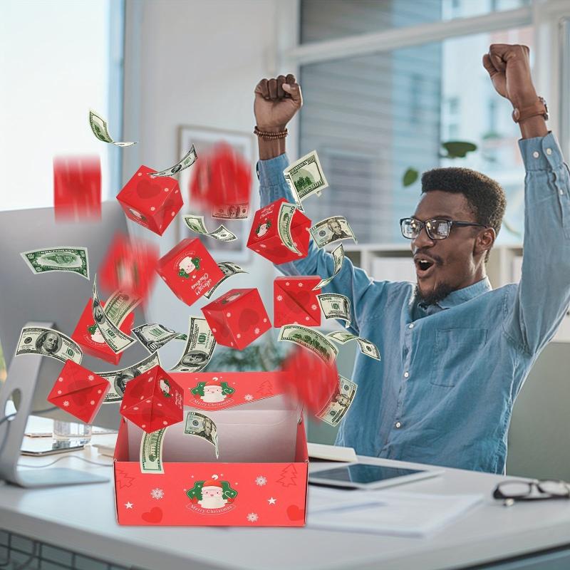 10-20pcs Christmas Surprise Pop Explosion Money Folding
