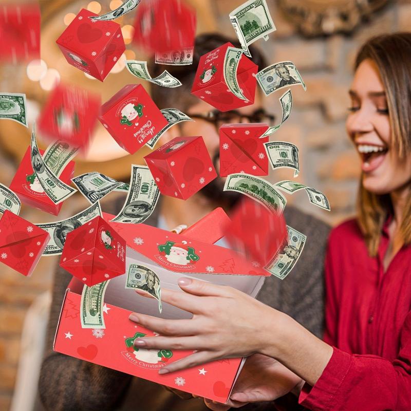10-20pcs Christmas Surprise Pop Explosion Money Folding
