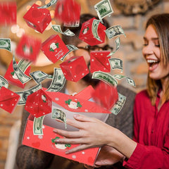 10-20pcs Christmas Surprise Pop Explosion Money Folding