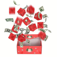 10-20pcs Christmas Surprise Pop Explosion Money Folding