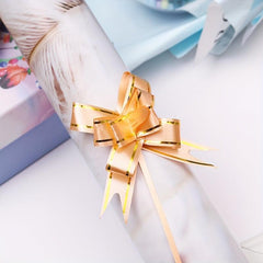 10pcs Pack Pull Bows Hand Held Flower Bow Tie Gift Packaging Supplies