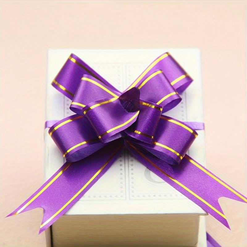10pcs Pack Pull Bows Hand Held Flower Bow Tie Gift Packaging Supplies