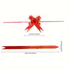 10pcs Pack Pull Bows Hand Held Flower Bow Tie Gift Packaging Supplies