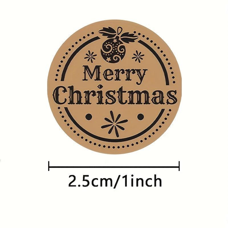 500 Merry Christmas Labels Stickers Gift Envelope Wrapping