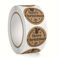 500 Merry Christmas Labels Stickers Gift Envelope Wrapping