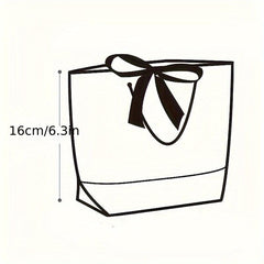 2pcs Reusable Christmas Handbag with Handle Gift Bag for Holiday Party Supplies