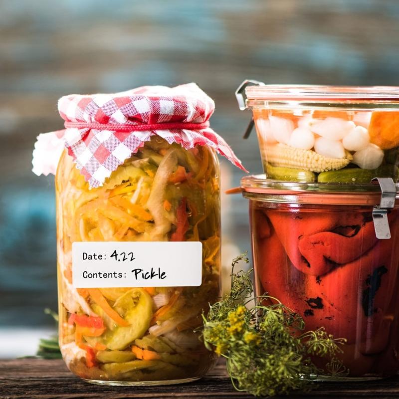 125 Dissolvable Food Labels for Freezer Jam Jars & Storage