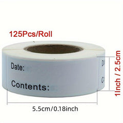 125 Dissolvable Food Labels for Freezer Jam Jars & Storage