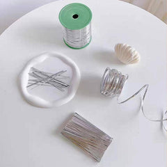 100pcs Metal Cable Ties Sealing Gift Tie Decorative Golden Wire Rope Bread