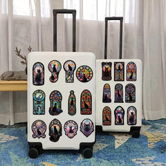 50 Pcs Gothic Cat Stickers Pack for Adults Teens Goth Spooky Scary Stickers