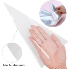 100pcs Cellophane Bags 13 Crystal Clean Sweet Cone Bags With Twist Ties