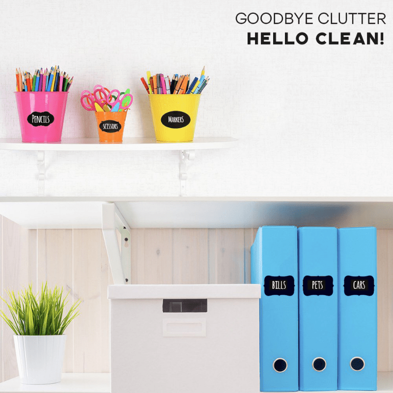 120pcs Chalkboard Labels Reusable Waterproof Stickers