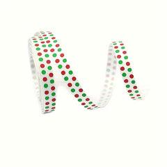 10Yards Christmas Metallic Glitter Satin Ribbons 10mm Wide