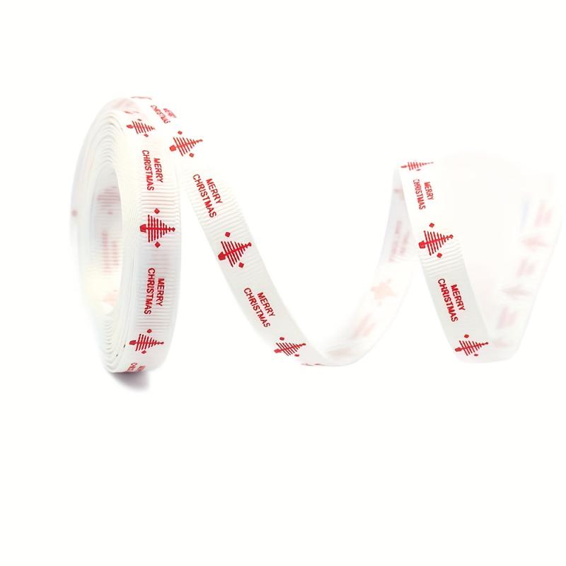 10Yards Christmas Metallic Glitter Satin Ribbons 10mm Wide