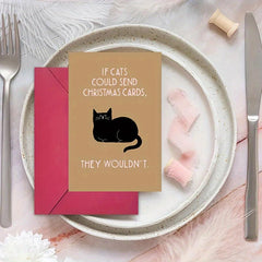 Funny Christmas Card For Cat - Gift with Funny Saying