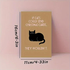 Funny Christmas Card For Cat - Gift with Funny Saying