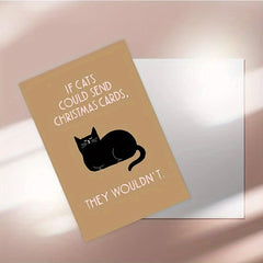 Funny Christmas Card For Cat - Gift with Funny Saying