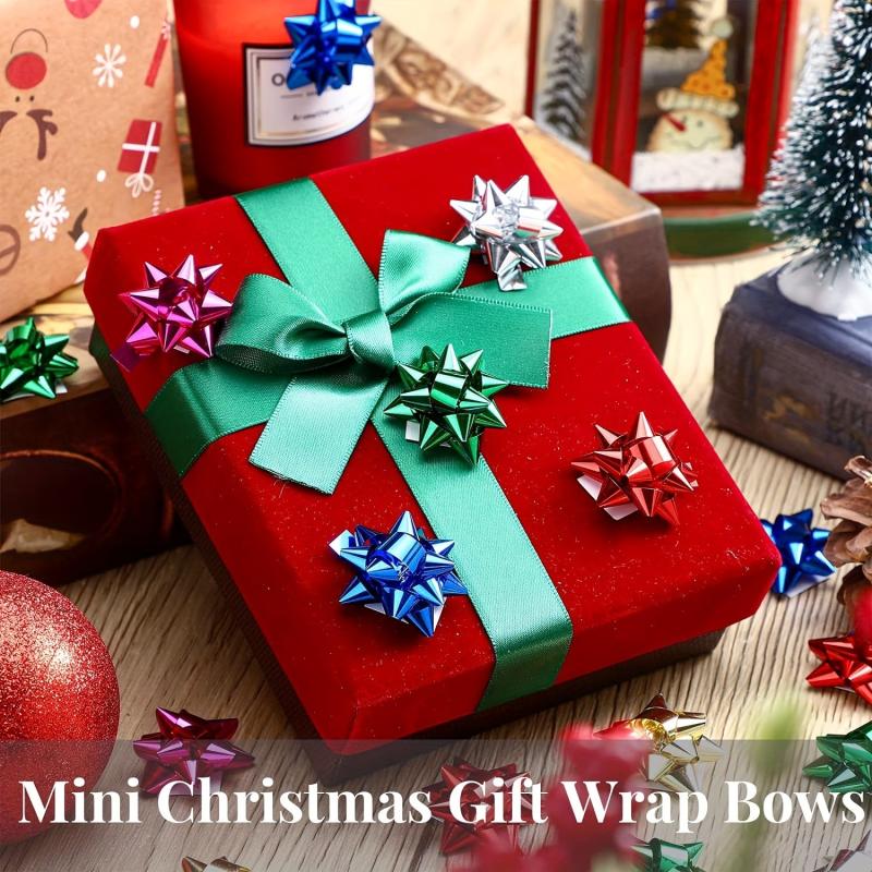 150pc Bright Gift Wrap Bows 2.54cm for Various Occasions