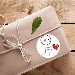 500pcs Cartoon Match Man Stickers DIY Scrapbooking Sealing Sticker Gift