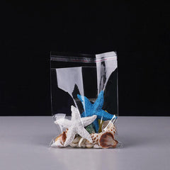 100pcs Transparent Self Sealing Glass Fiber Bags Reusable OPP Bags