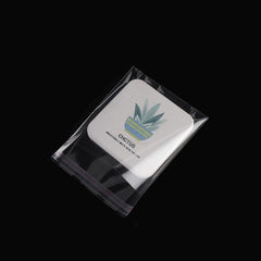 100pcs Transparent Self Sealing Glass Fiber Bags Reusable OPP Bags