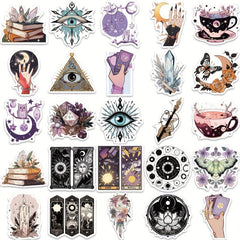 50 Witchy Stickers for Water Bottles Laptops Notebooks