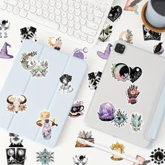50 Witchy Stickers for Water Bottles Laptops Notebooks