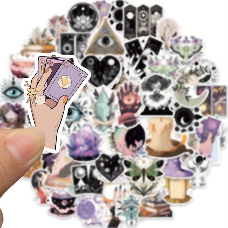50 Witchy Stickers for Water Bottles Laptops Notebooks