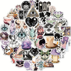 50 Witchy Stickers for Water Bottles Laptops Notebooks