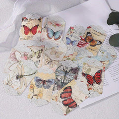 45 Sheets Retro Lace Collage Irregular Material Paper DIY Decoration