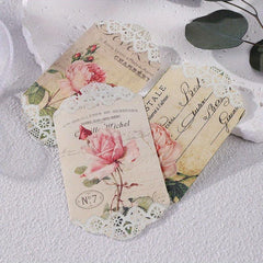 45 Sheets Retro Lace Collage Irregular Material Paper DIY Decoration