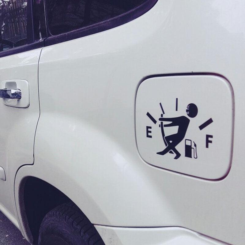 Funny Car Fuel Tank Cover Sticker Waterproof Reflective Car Decal