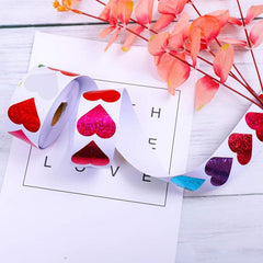 500pcs Heart Stickers for Sealing & Crafts