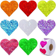 500pcs Heart Stickers for Sealing & Crafts