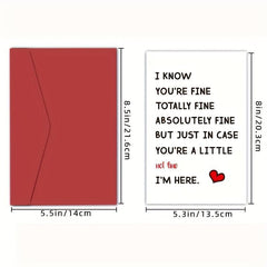 Encouragement & Missing You Card - Good Luck/ Birthday for Sister & Brother