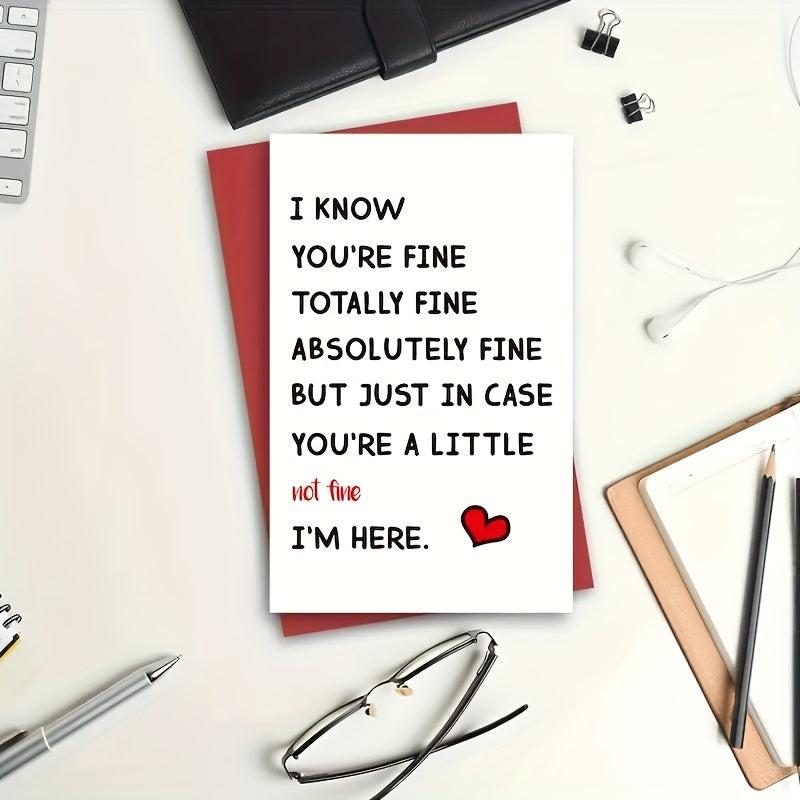 Encouragement & Missing You Card - Good Luck/ Birthday for Sister & Brother